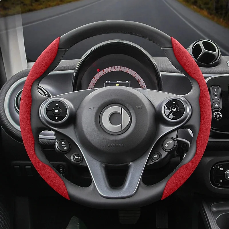 Фото Подходит для умного чехла на руль из замши, совместим с Fortwo 451 450 Tronsmart T7 453 Gauge Gbd2 1 3 Forfour Roadster №4