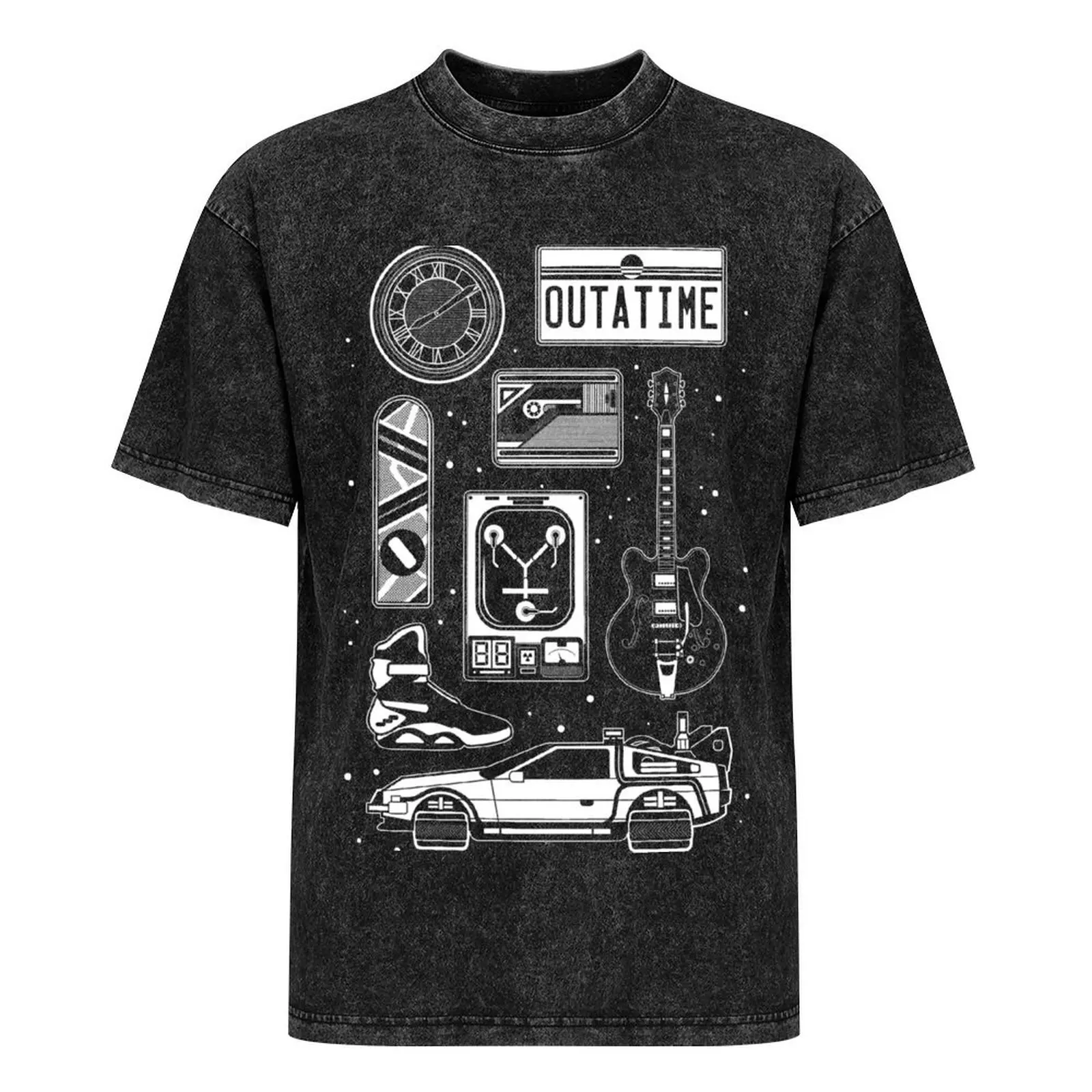 BTTF значки футболка хлопковая мужская