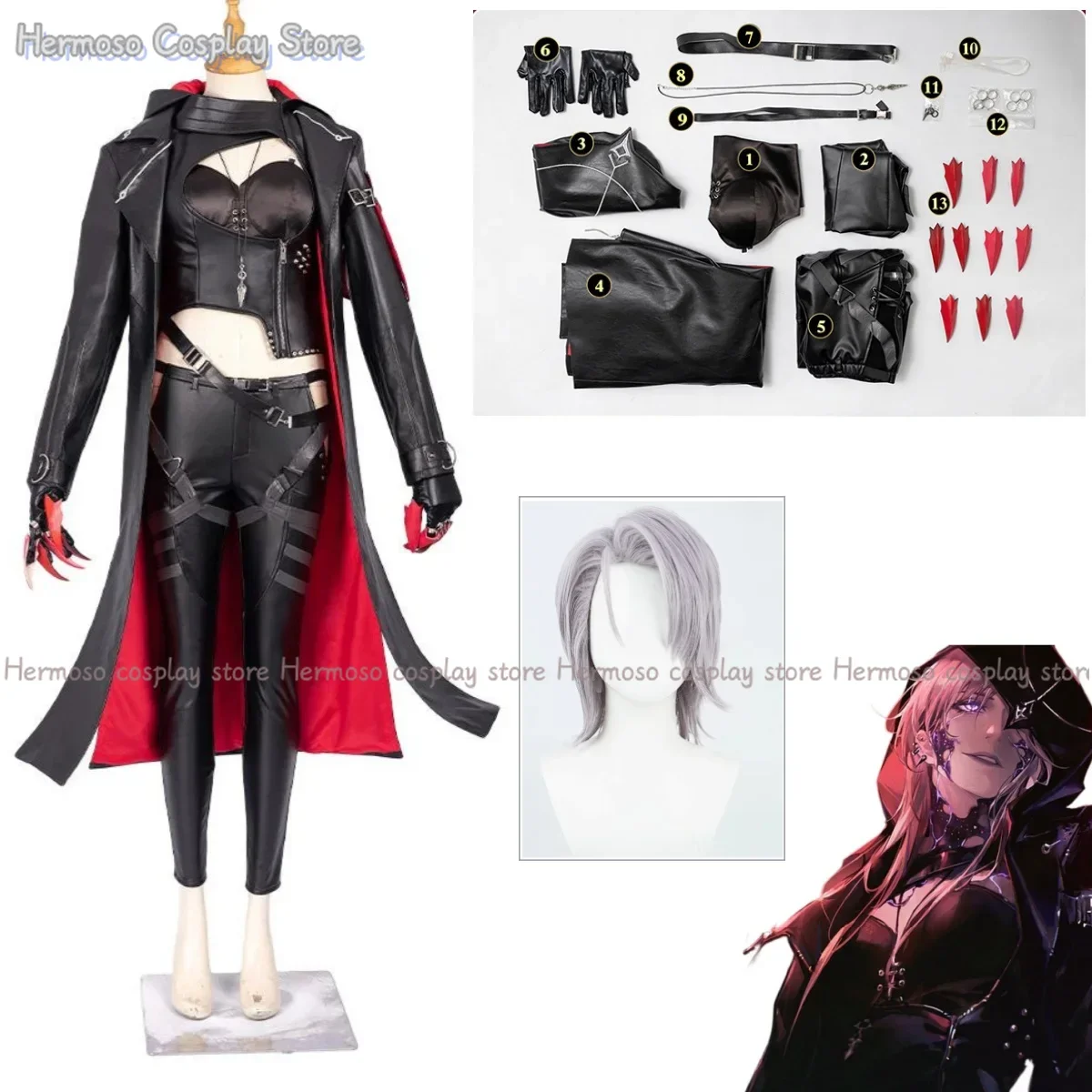 Костюм для косплея ZOYA Женский крутой сексуальный костюм ролевых игр на Хэллоуин