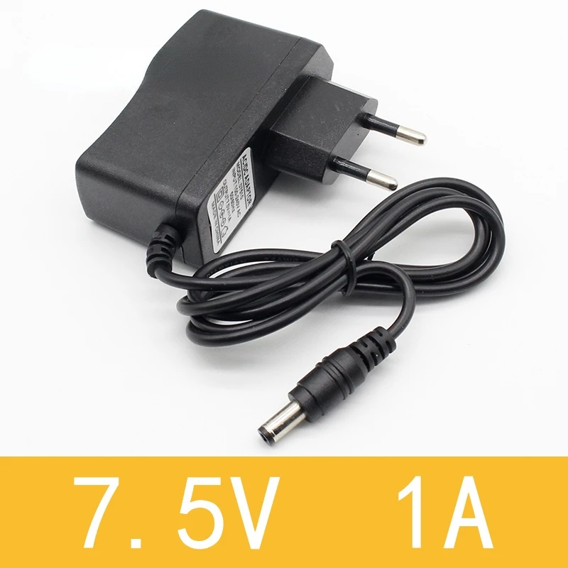 

1pcs 7.5V 1A High quality AC 100V-240V Converter Switching power adapter DC 7.5V 1A 1000mA Supply EU Plug DC 5.5mm x 2.1mm