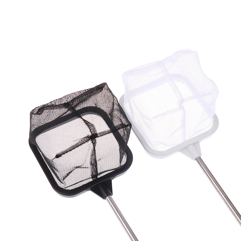 Аквариумная квадратная рыболовная сеть с присоской выдвижная длинная ручка