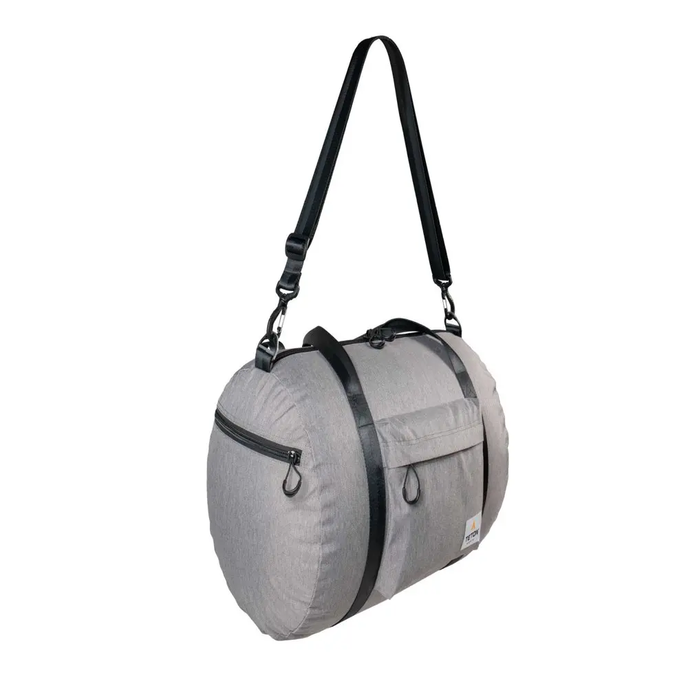 Canvas Duffel Bag, Luggage for Travel, the Gym and Overnight Getaways, Small, Grey