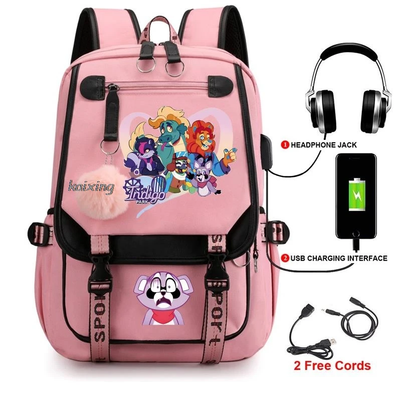 Рюкзак Парк индиго для девочек и мальчиков-подростков повседневные школьные