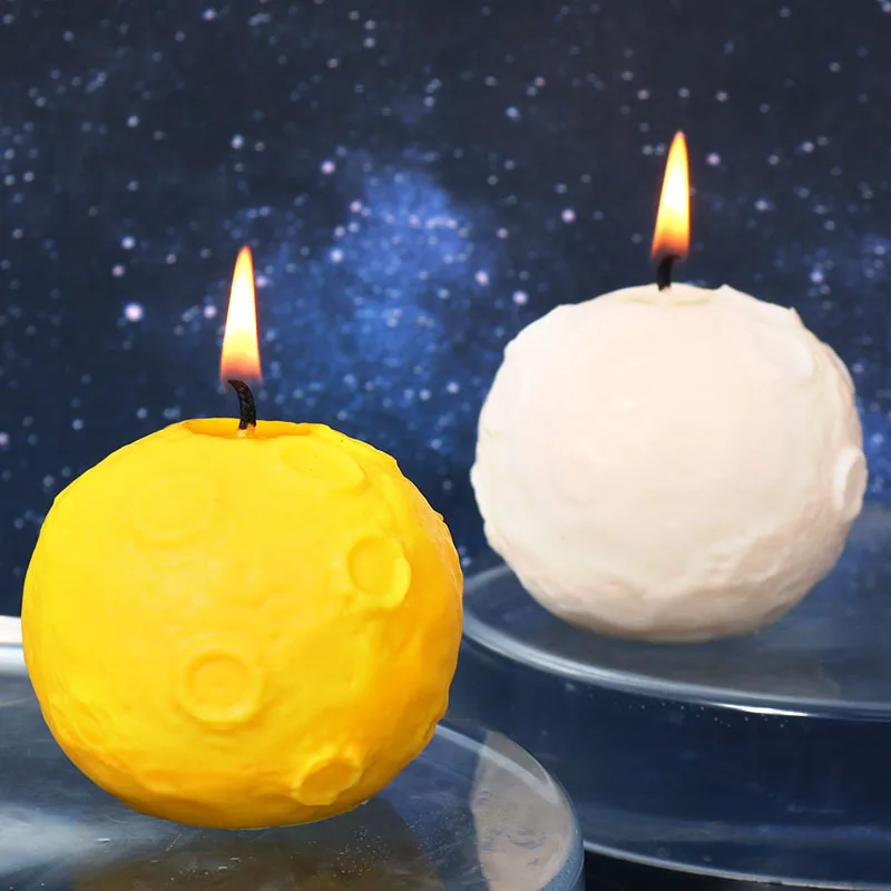 

3D креативная силиконовая форма в виде земли и Луны для свечей, сделай сам, изготовление свечей ручной работы, мыло, глина из смолы, форма, подарки, искусство, ремесло, домашний декор