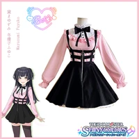 anime cosplay vtuber hololive mayuzumi fuyuko dress uniform outfit customize cosplay costumes for party daily