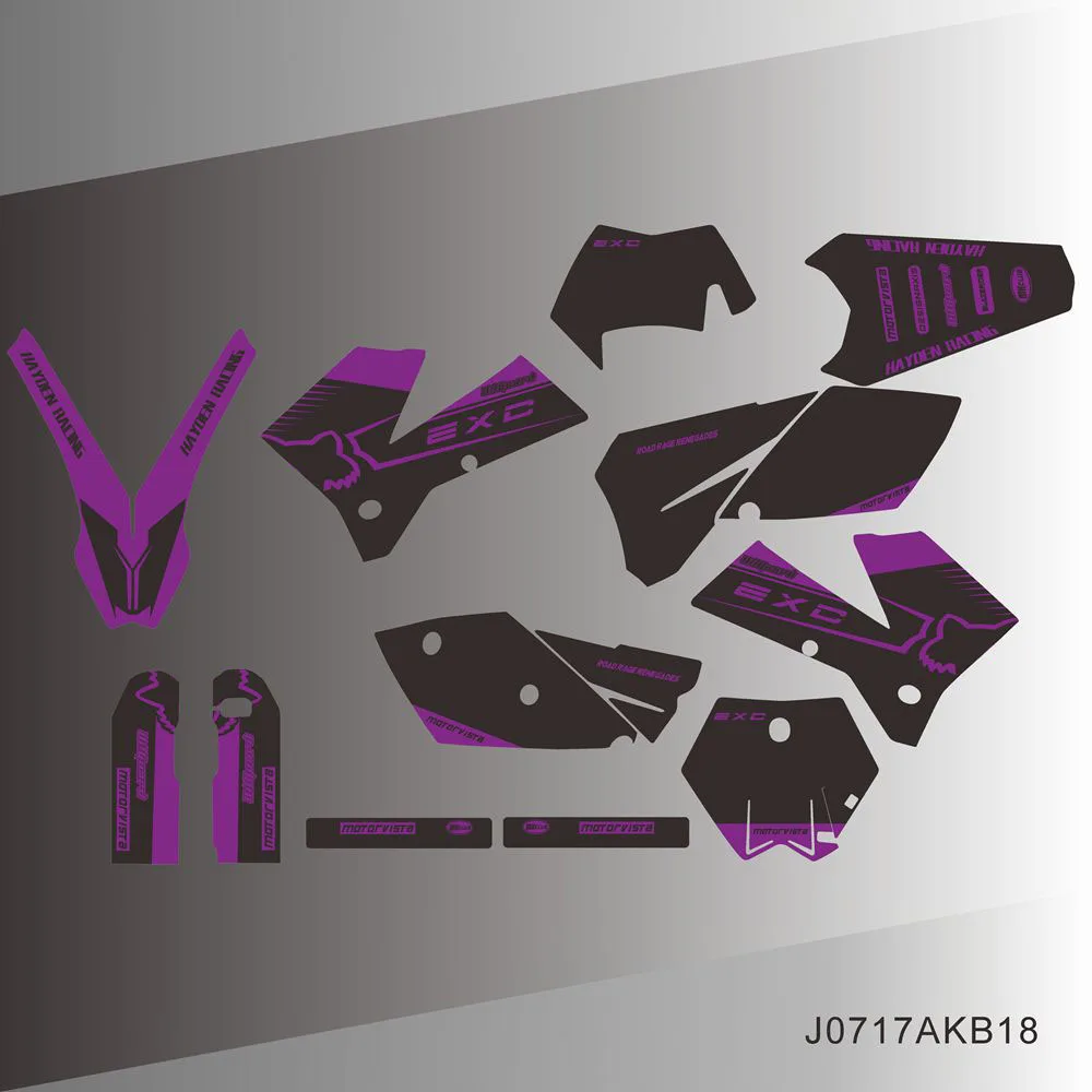 Наклейки графические для KTM EXC EXCF 125 200 250 300 400 450 525