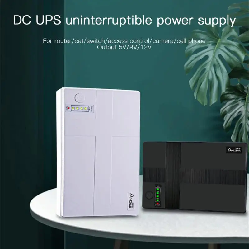 

Home Assistant Large Capacity Portable Mini Ups Power Supply For Wifi Travel Router Ups Backup Power Adapter 10400mah 5v9v12v