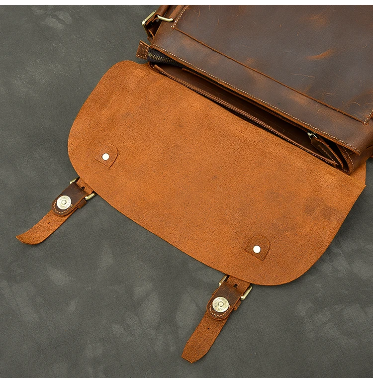 Портфель мужской из натуральной кожи сумка для ноутбука в британском ретро-стиле