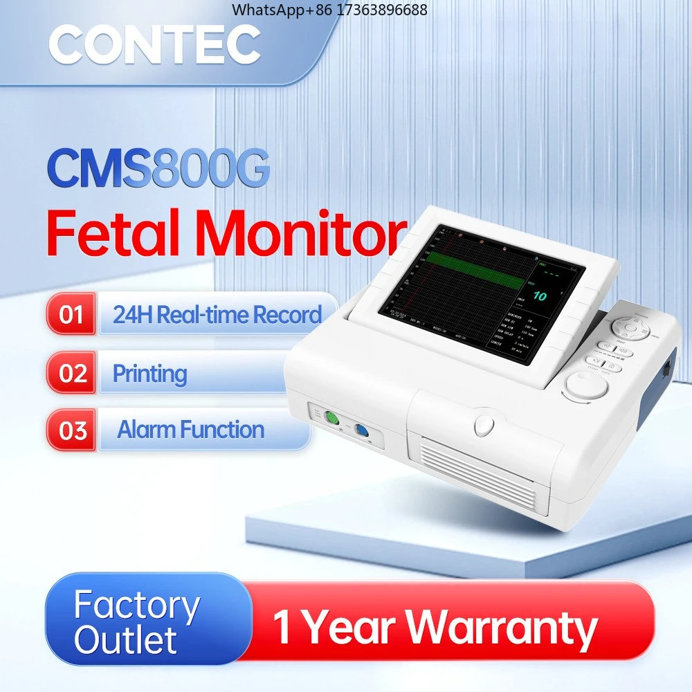 Фото Ультразвуковой аппарат CONTEC CMS800G с цветным ЖК-дисплеем для измерения ЧСС, TOCO, FMOV в реальном времени №1