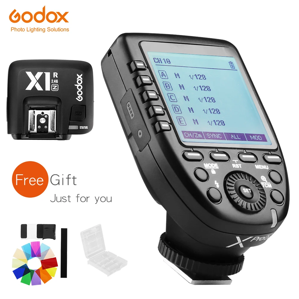 

Godox XPro-N i-TTL 2,4G беспроводной высокоскоростной синхронизатор X system Trigger + Godox X1R-N приемник для камер Nikon