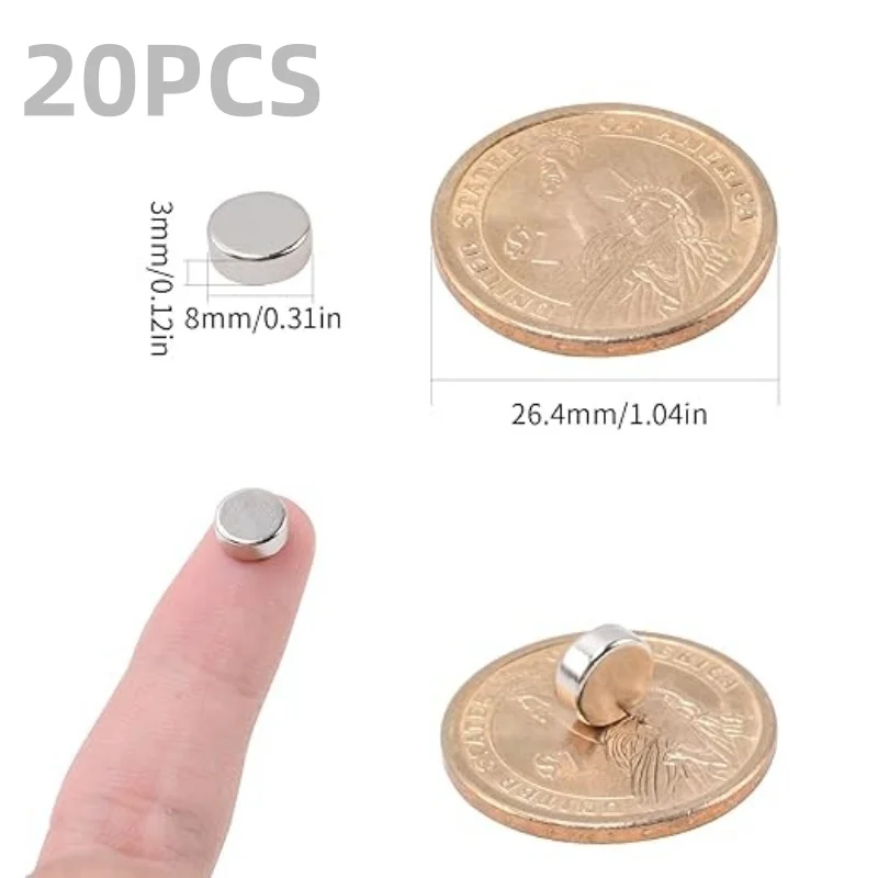 

Супер мощные неодимовые магниты 8x3 мм U-POLEMAG