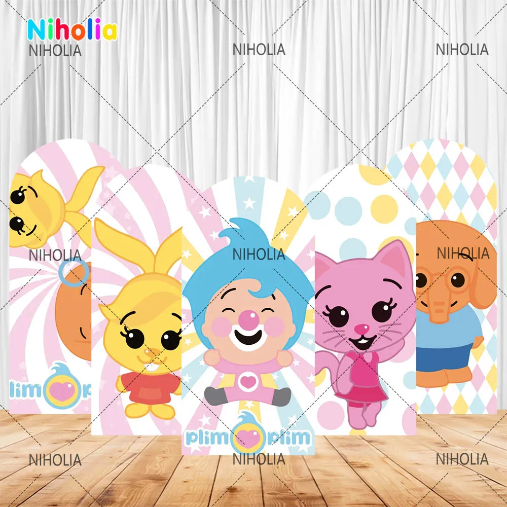 Plim Plims Arch Backdrop Kids Birthday Party Photo Photograph Background Decoration Wall Baby Shower Booth