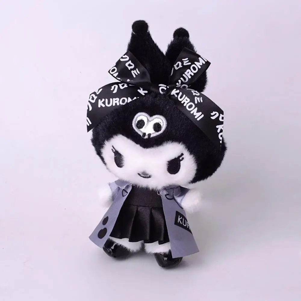 

Keychain Plush Dolls Sanrio 15Cm Kawaii Kuromi Anime Cartoon Plushie Doll Decortoy Christmas Gifts for Girls Friends Children
