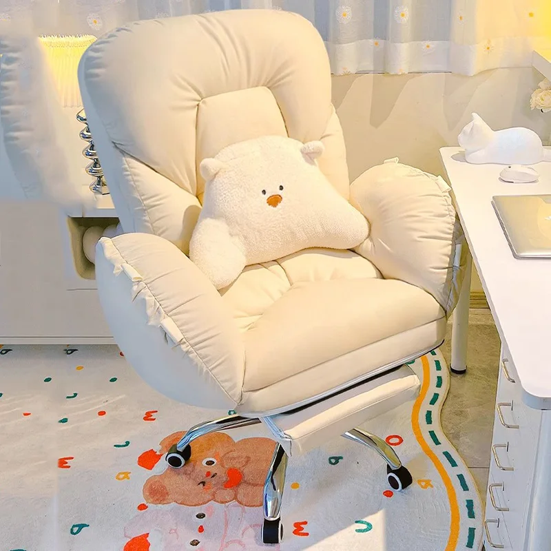 Поворотный офисный стул с подъемником для геймера удобная игровая подставка ног