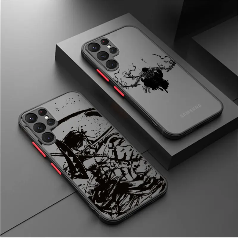 

Матовый чехол для телефона Samsung Galaxy S23 S22 Ultra S21 S20 FE S10 S9 S8 Plus S7 Note 20 Ultra 10 Lite One Piece Zoro