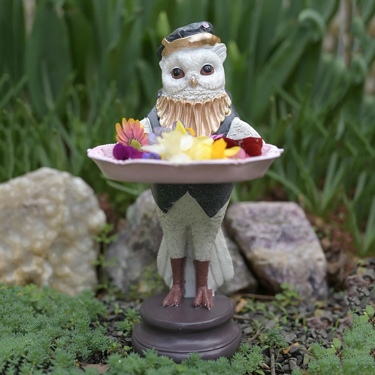 

Resin owl storage tray modern minimalist light luxury ornaments garden living room courtyard decoration crafts