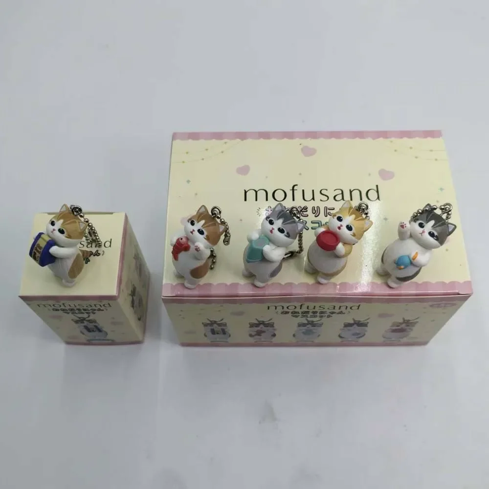 Брелок Mofusand Kawaii Cat: коллекционная фигурка-подвеска в стиле аниме с едой, в подарочной коробке-сюрпризе, коллекционный подарок (art.: 3920db4e29cc2) - 3920db4e29cc2