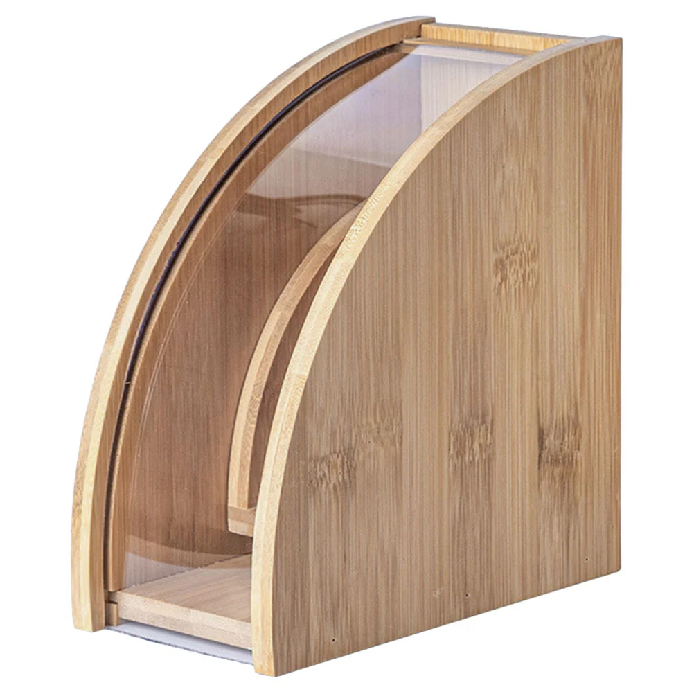 

Coffee Paper Storage Box Cone Holder Stand Bar Filter Filters Wood Tabletop Office