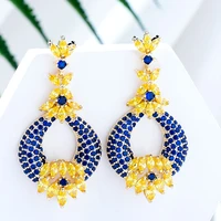 godki luxury charm long pendant earrings womens wedding banquet daily anniversary jewelry accessories high quality