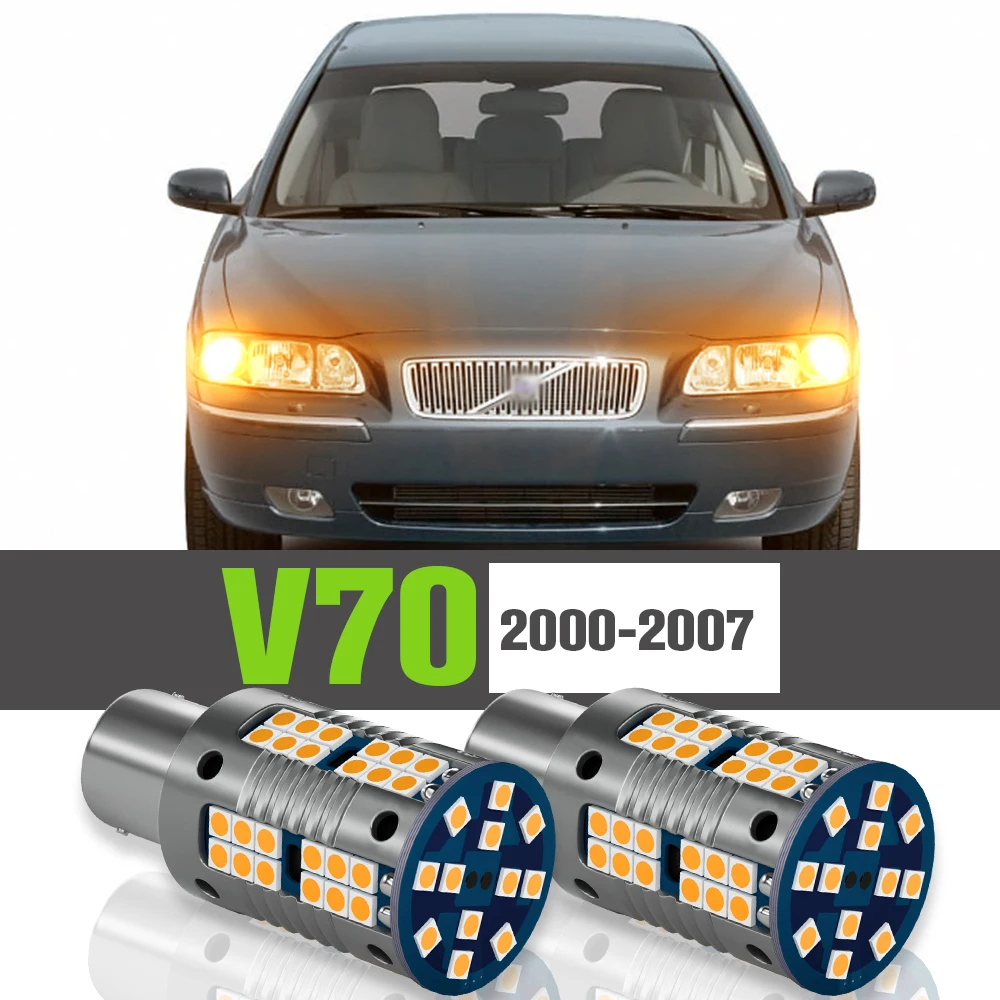 

2x LED Front Turn Signal Light Accessories Lamp For Volvo V70 II (285) 2000 2001 2002 2003 2004 2005 2006 2007