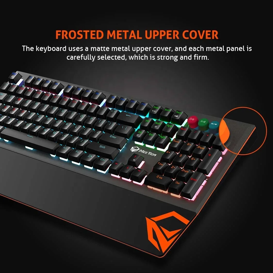 Механическая игровая клавиатура MEETION MT-MK500 со светодиодной подсветкой 104