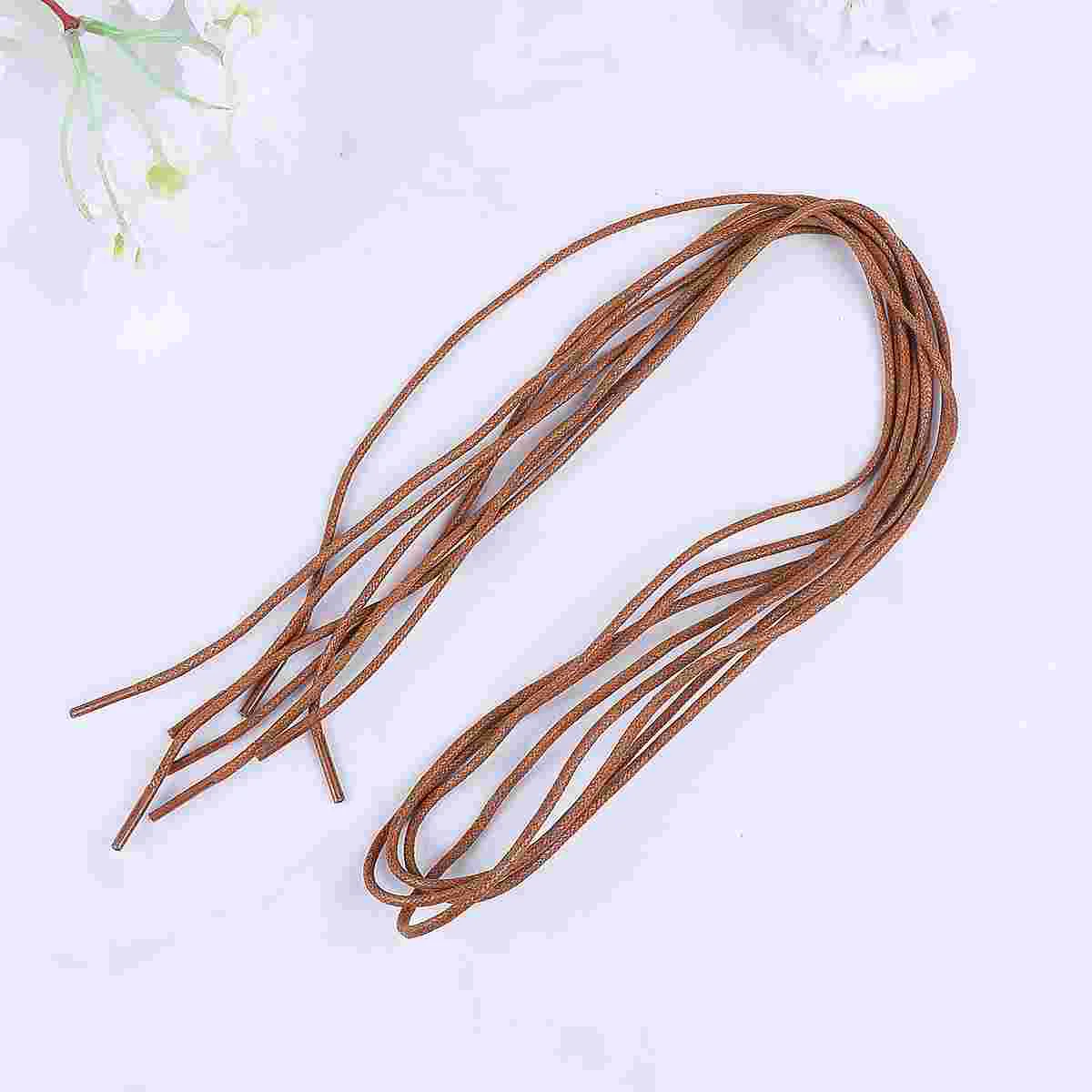 12 пар круглых вощеных шнурков для обуви тонкие шнурки аксессуары модельных