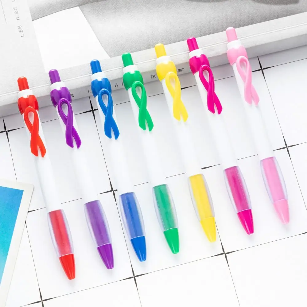 

School Office Supplies Bow Tie Ribbon Press Type Multi-Color Writing Tools Mark Pen Ballpoint Pen Neutral Pen Gel Pen