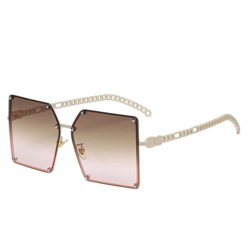 2022 Fashion Brand Designer Vintage Metal Sunglasses Women Rays UV400 Party Cool Luxury Shades Square Oversized Sun Glasses Top |