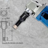 black 6810121416mm brazed diamond marble hole opener quartz granite tile hole expander angle grinder special drill