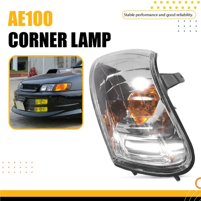 Фото ГОРЯЧАЯ НОВИНКА! 1 пара передних угловых фонарей для Toyota Corolla AE100 AE101 E100 1993-1997 годов, сигнальные лампы, 1 пара передних фонарей. №5