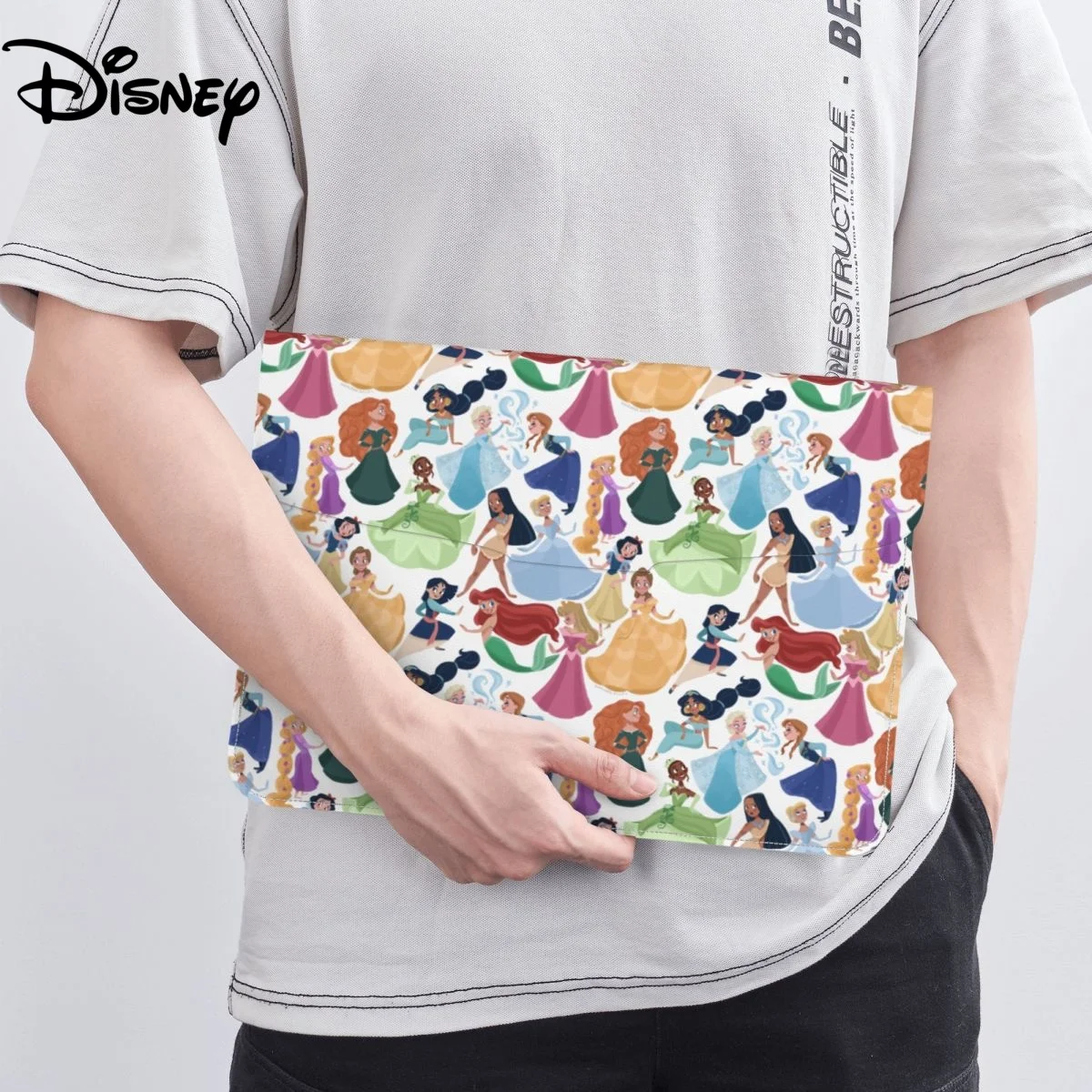 

Disney Laptop Sleeve Bag Tablet PU Protective Cover For Macbook Air Pro Ipad Dell HP Asus Shockproof Case Pouch Women Briefcase