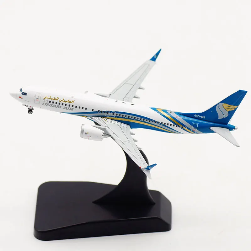 1:400 Scale 10CM Model B737-8MAX A4O-MA OMAN  Airplane Airlines Alloy Aircraft Plane Collection Gift Display Decoration Toy Doll