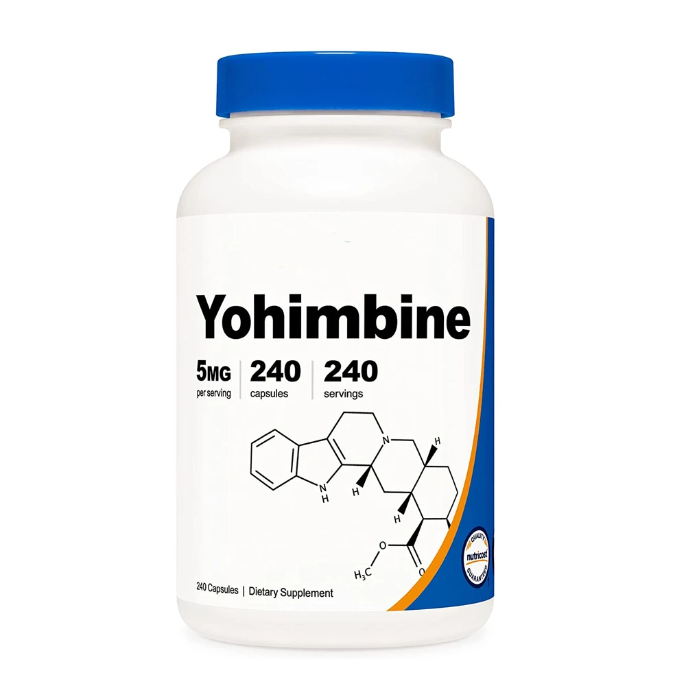 

Yohimbi-n-e HCL 5mg Extra Strength 240 Count Gluten Free, Non-GMO Dietary Supplement
