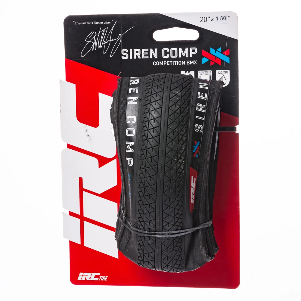 IRC Siren Comp Pneu 20x1.50/1.75inch Folding Bicycle Tire Black/Brown 120Tpi Foldable BMX Bike Tyre