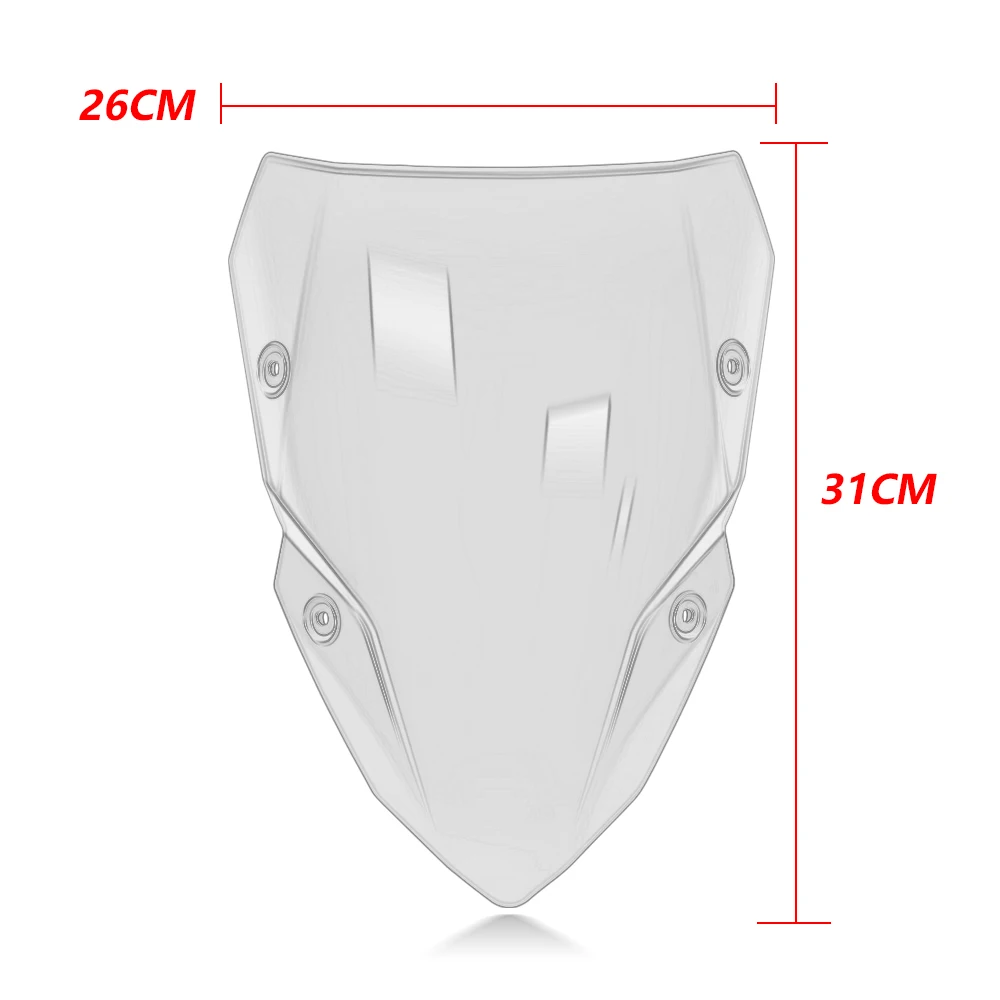 Для Z500 SE Z 500 2024 2025 переднее усиление лобового стекла с двойным пузырьком ветровое