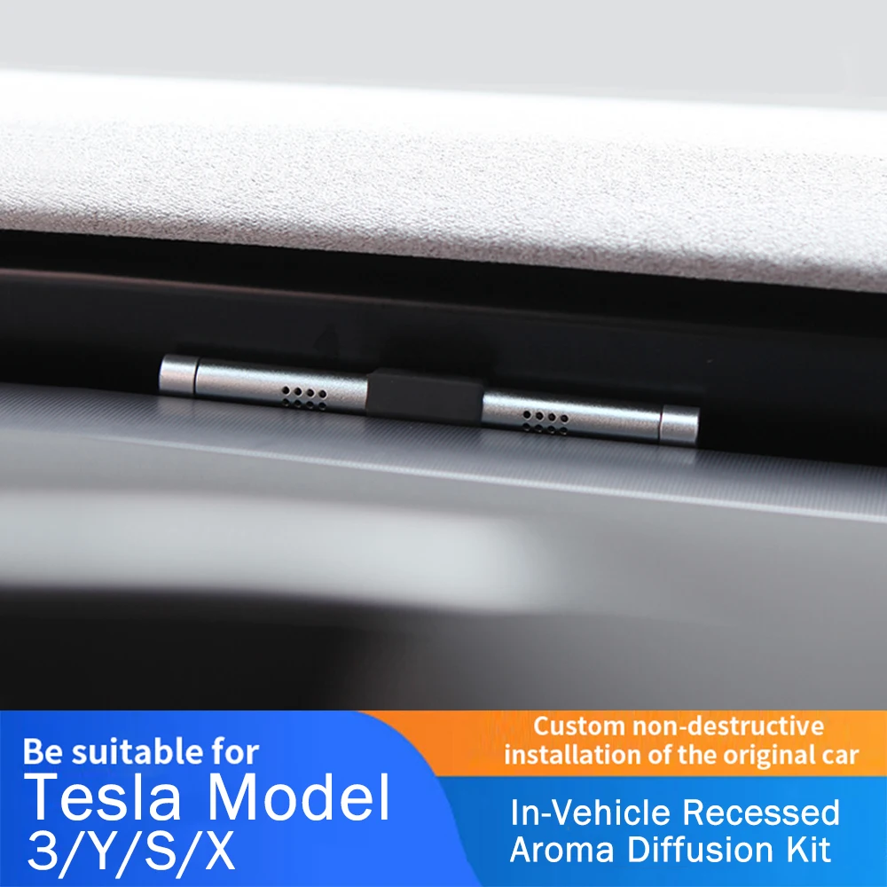Фото Автомобильный освежитель воздуха для Tesla Model 3 Y S X, приборная панель, парфюмерный аромат, диффузор для ароматерапии, запах 2024, 2025, аксессуары №4