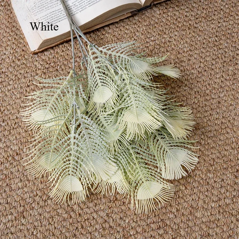 

Искусственный пучок павлиньего хвоста 37 см