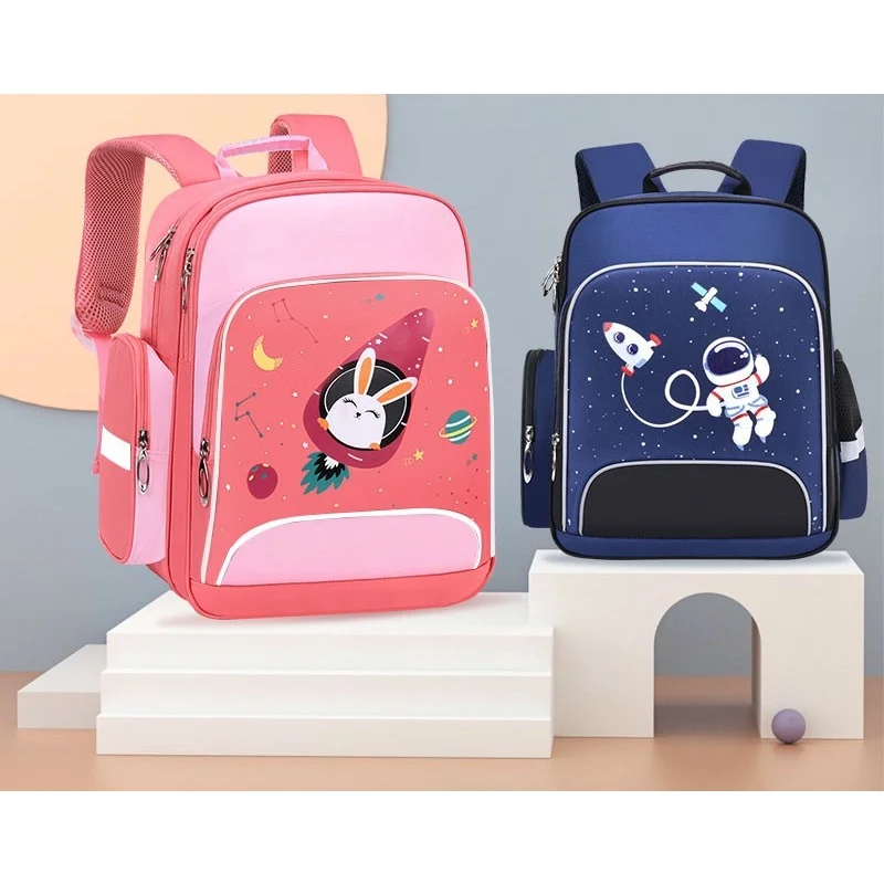Children Student Cartoon Space Astronaut Backpacks New Primary Girl Boy Cute Rabbit Large Schoolbags for Grade 1-6 Drop Shipping