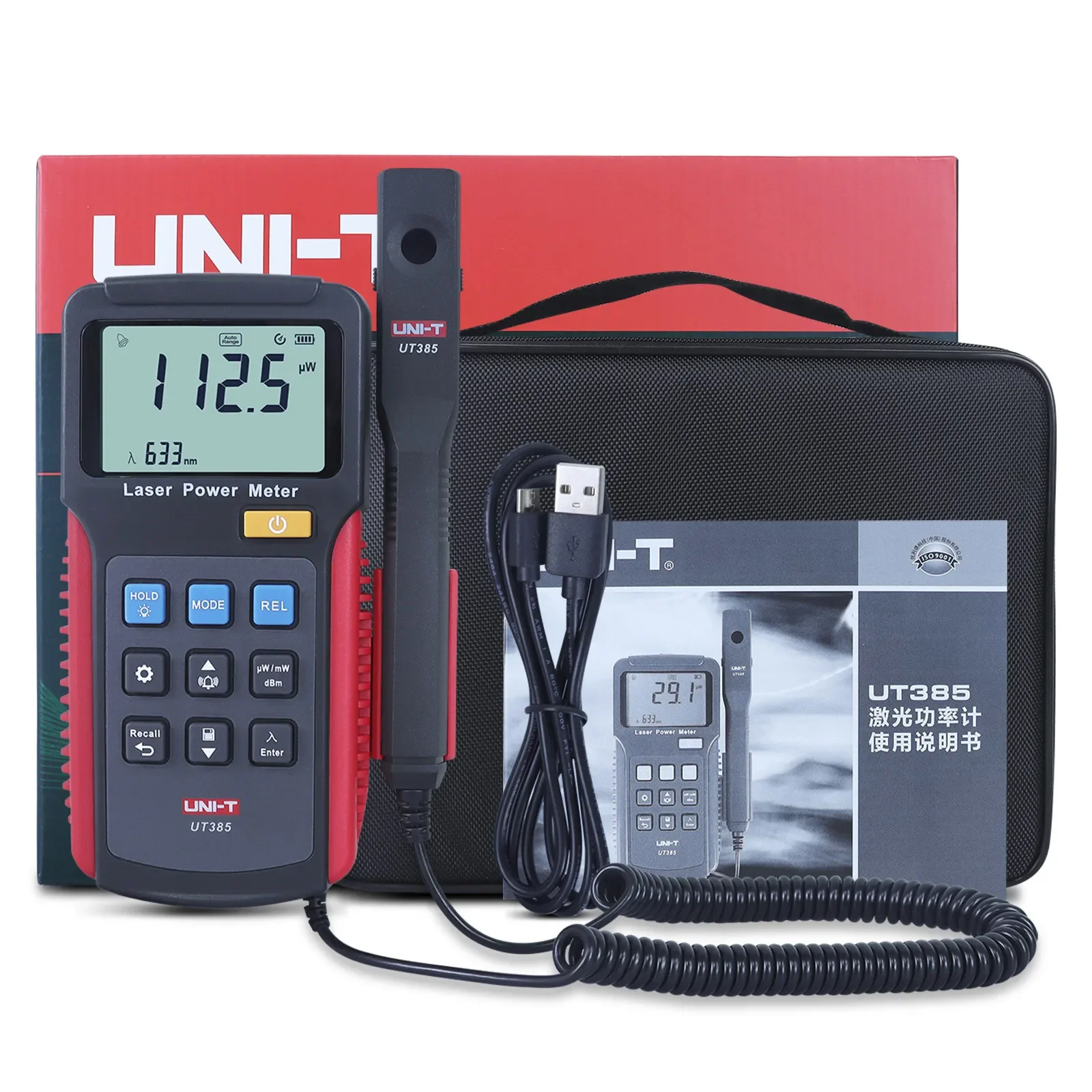 Лазерный измеритель мощности UNI-T UT385 ЖК-дисплей от 0 до 39 99 МВт цифровой лазерный