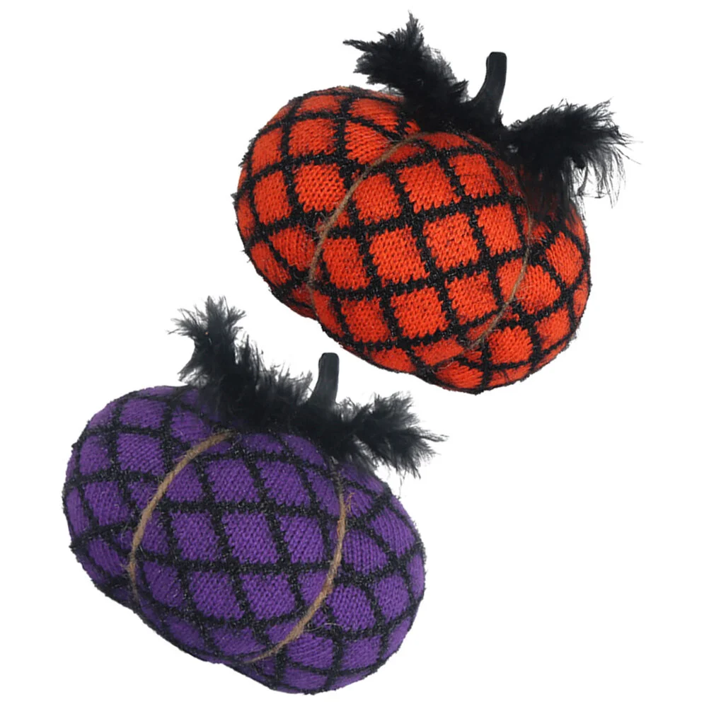 

Accessories Fake Pumpkin Scene Layout Adorn Halloween Decors Prop Artificial Ornament