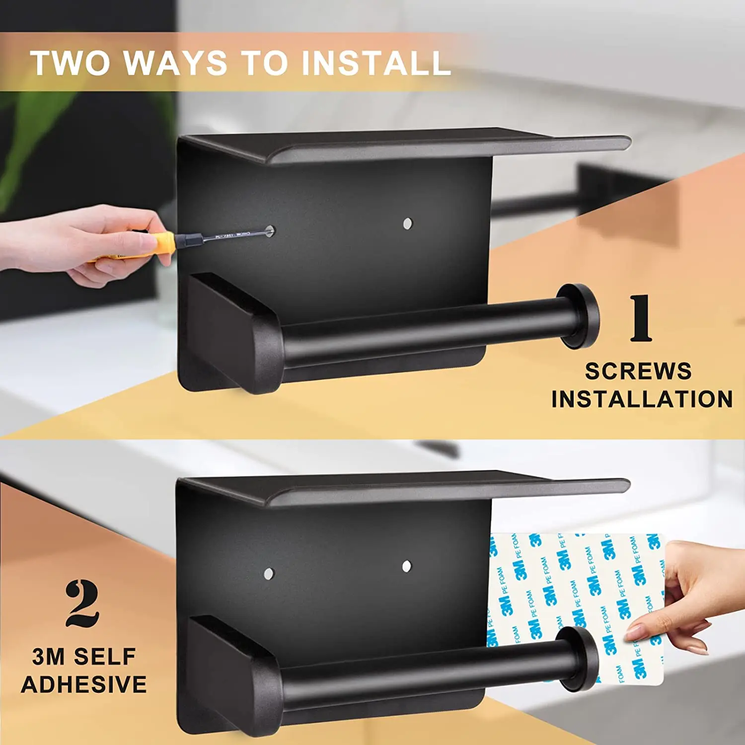 Держатель для туалетной бумаги SUS304 из нержавеющей стали современные круглые