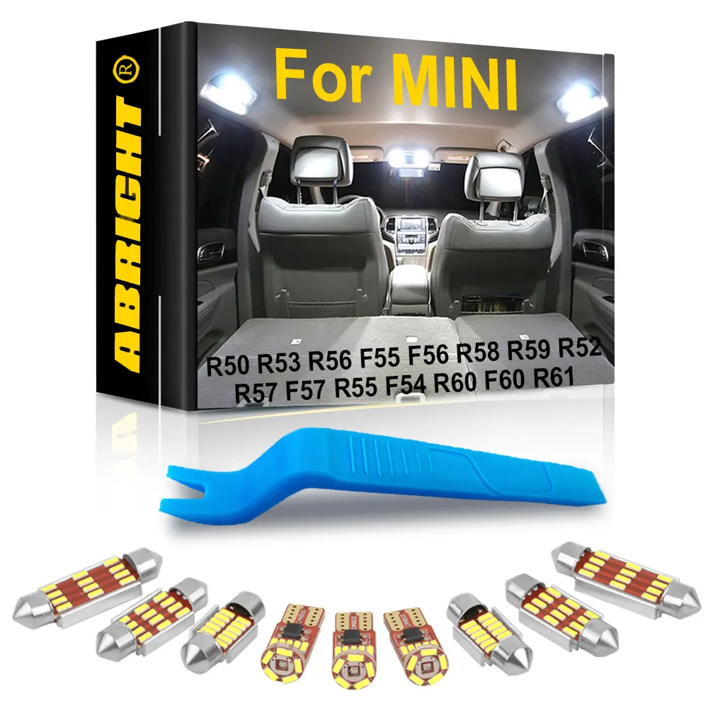 

ABRIGHT For MINI Cooper R50 R53 R56 F55 F56 R59 R57 Clubman R55 F54 Countryman R60 F60 Paceman R61 Canbus Car LED Interior Light