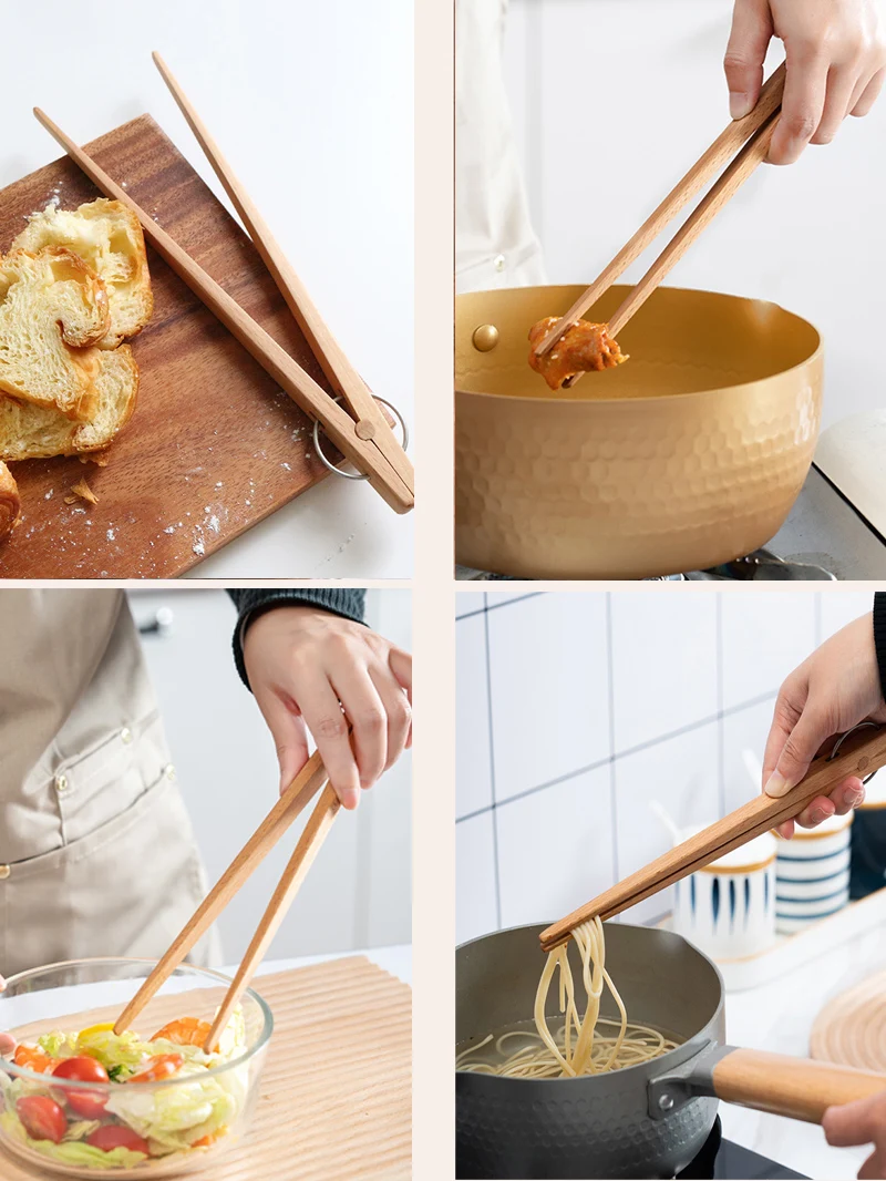 Большие искусственные щипцы для еды большая рабочая длинная ручка кухонная