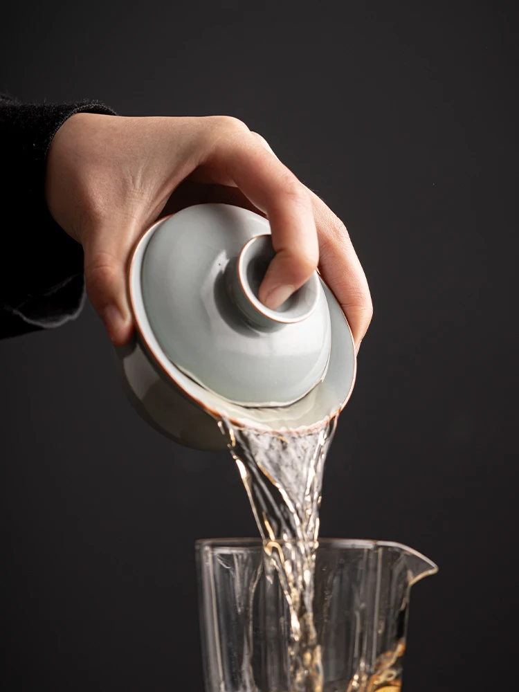 Чайная посуда Gaiwan Chawan набор из чаши для супа китайские кружки кунг-фу фарфоровая