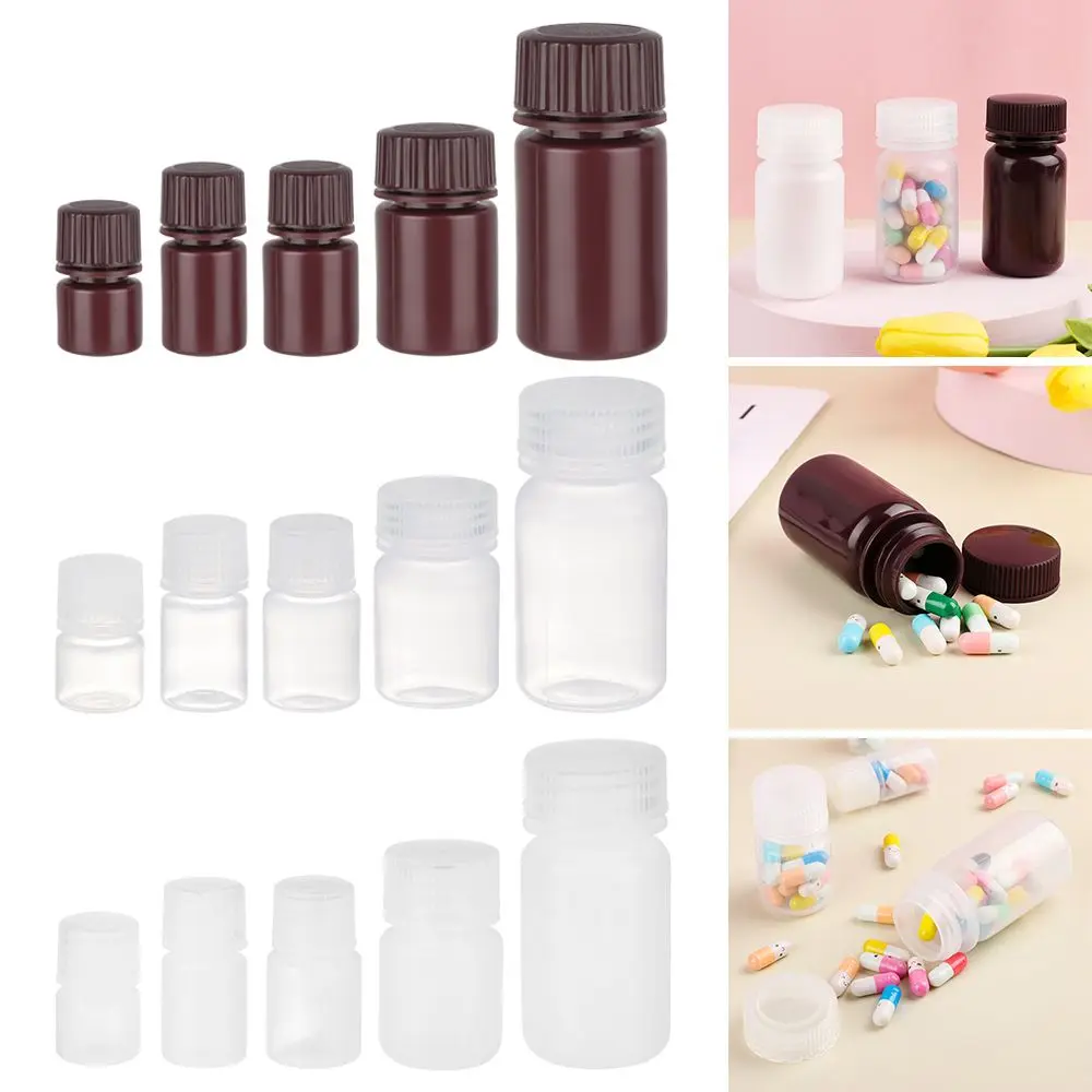Флакон пластиковый прозрачный для таблеток 5/10/15/30/60/мл |