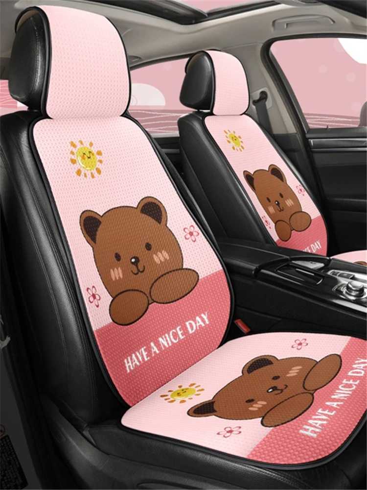 

2022 New Four Seasons Universal 3D Breathable Mesh Summer Car Interior Ornaments Car Seat Cushion Cover