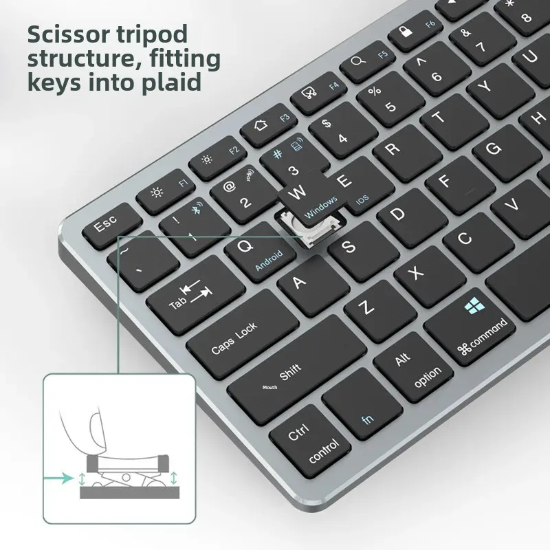 Aobei Беспроводная Bluetooth-клавиатура и мышь комбинированная бесшумная зарядка