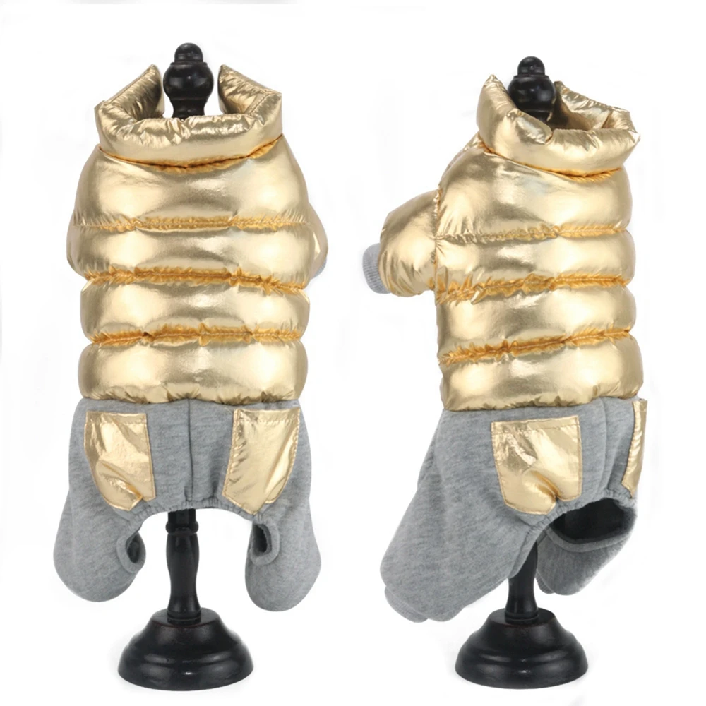 

Водонепроницаемая одежда для маленьких собак, куртка для домашних питомцев, зимний теплый комбинезон, пальто для щенков и собак, одежда для Shih Tzu, французского бульдога, Мопса