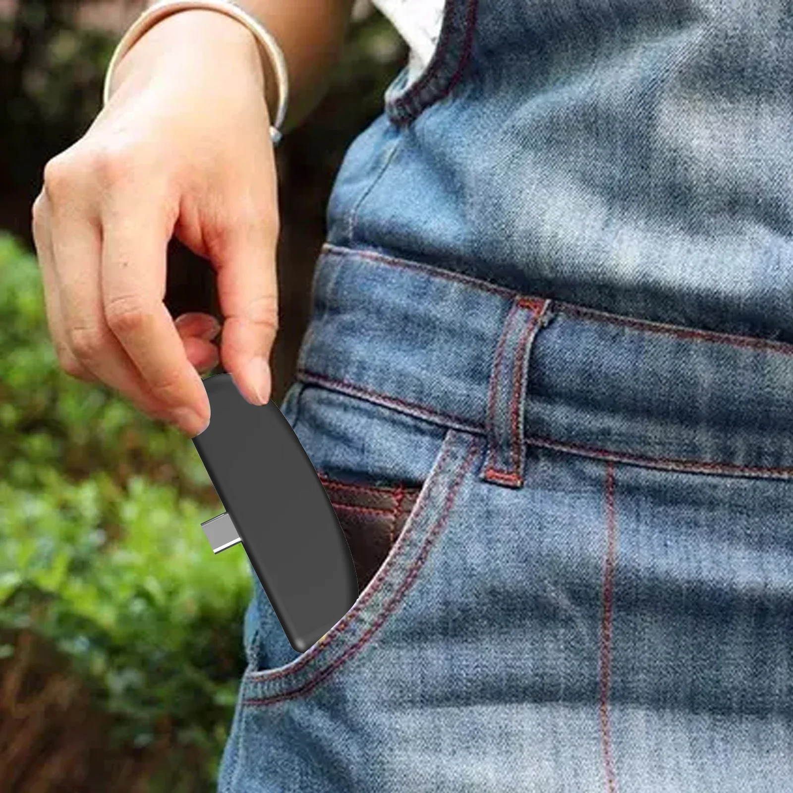 Symcode 4090 Mini 2D с интерфейсом Type C Телефон Mate Сканер штрих-кода Черный В наличии Все 1D