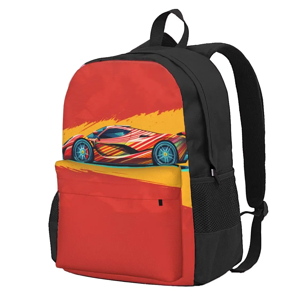 

Страстный спортивный рюкзак с машинкой, женские разноцветные ретро легкие рюкзаки, эстетичные школьные сумки, повседневный рюкзак на заказ
